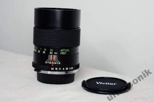 Об'єктив портретник Olympus OM Vivitar 135mm/2,8 Auto Telephoto Ф55мм Japan Вживане Ціна