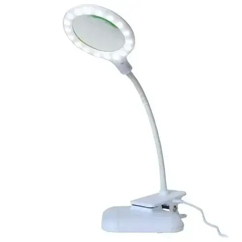 ZD-127 LED Лупа настільна з прищіпкою на гнучкому тримачі, 3X+12X, Ø 100 мм, лінза скло, живлення від USB Продаж