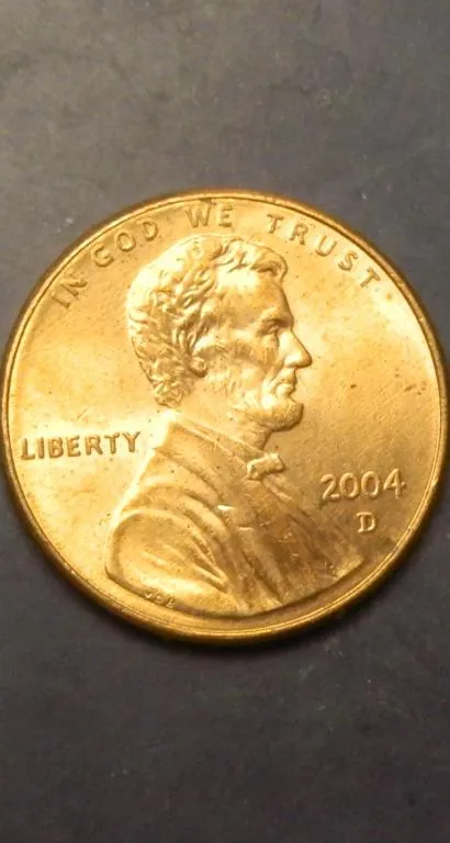 фото, 1 цент 2004 D США