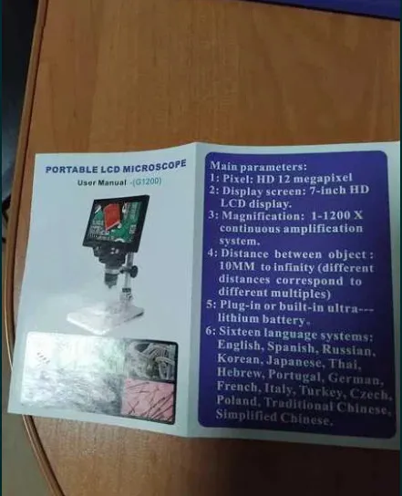 Цифровой электронный микроскоп 7 дюймовый LCD Продаж