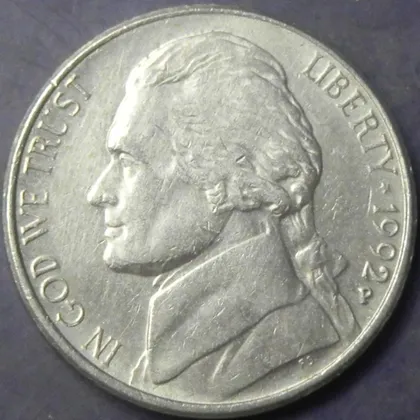 фото, 5 центів 1992 P США