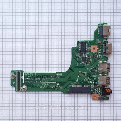 фото, VGA USB плата Dell Latitude 3330 / DRA13 IO Board PWB V28W1 12840-1 для ноутбука оригінал