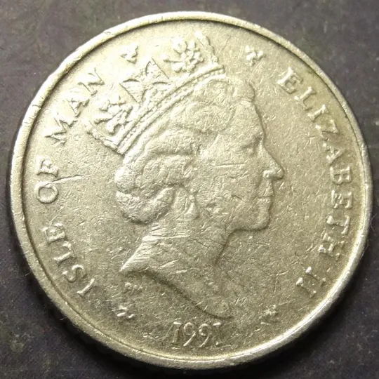 Купити 5 пенсів 1991 AB Мен