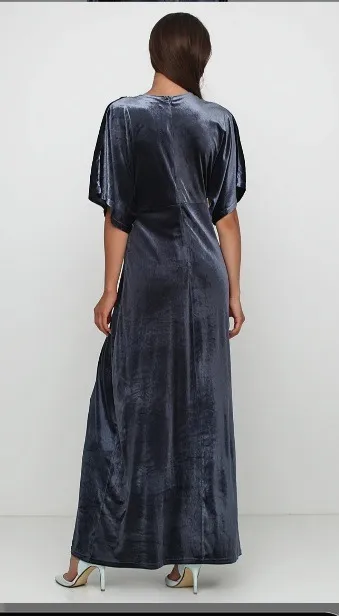 Купити Сукня велюр сірого кольору.