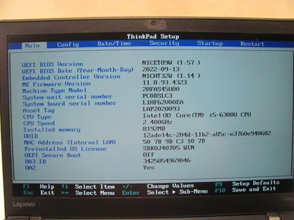 фото, 5832C LENOVO THINKPAD T460S I5-6300U 8GB 128GB
