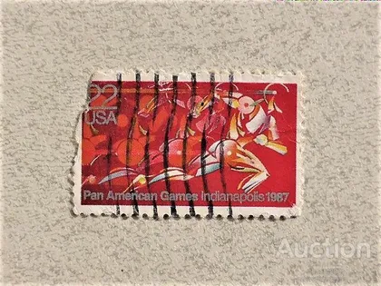 фото, Поштова марка USA " Спорт " 1987 рік