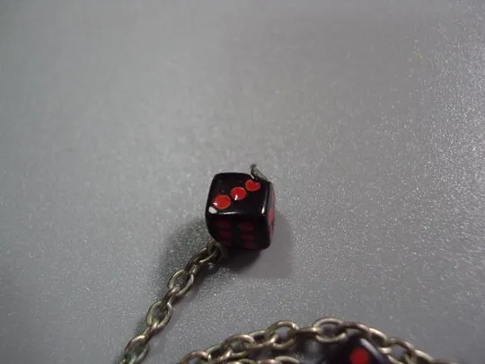 бижутерия серьги подвесные булава и кубик 6,5 см №10880 Інтернет-аукціон