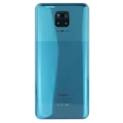 фото, Задня частина корпусу Xiaomi Redmi Note 9S / Note 9 Pro Tropical Green (з склом камери)
