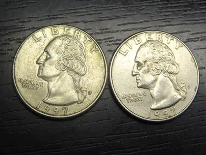 фото, 1/4 долара 1997 США (два різновиди)