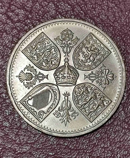 Великобритания 5 шиллингов 1953 год Ціна