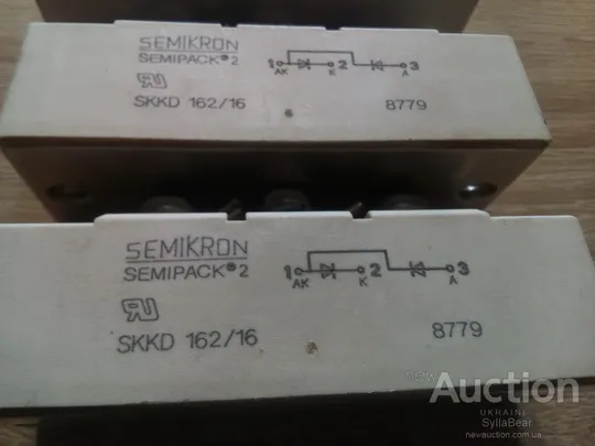 Модуль диодный, два послІдовні  діода 1600В 195А З аукціону