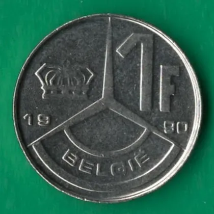 фото, 1 франк 1990 року Belgie [М]