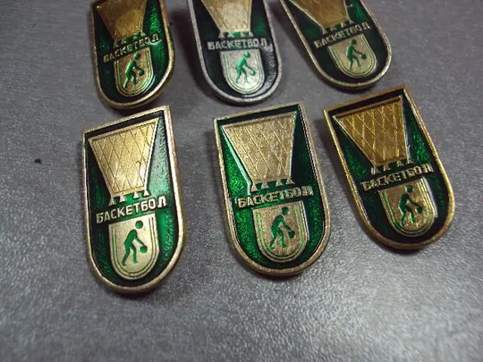 знак олимпиада москва 1980 баскетбол лот 6 шт №3543 З аукціону