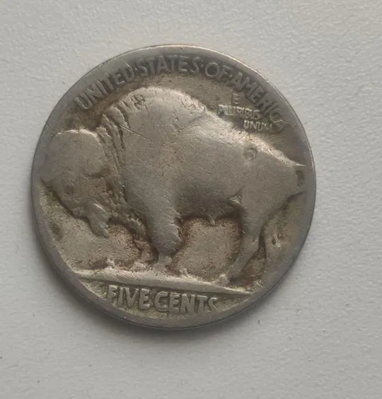 1920 год 5 центов старинная монета США бизон и индеец оригинал gf847. Ціна