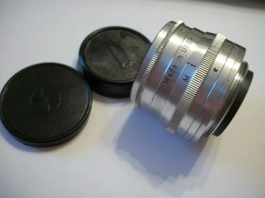 Объектив Юпитер-8, Jupiter-8, белый, М-39, Мade in USSR, No-6688659, обе крышки. Чистые линзы Інтернет-аукціон