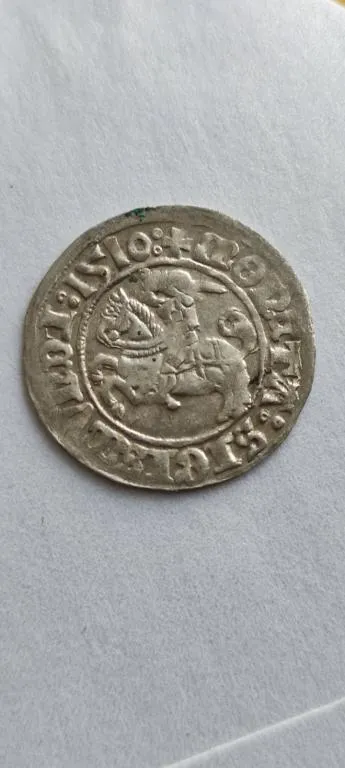 1510 год монета полугрош Сигизмунд Старый , Литва , серебро, хорошее состояние ct835 Продаж