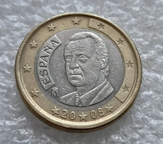 (2469) 1 євро 2008 Іспанія (1 евро 2008 Испания) Ціна