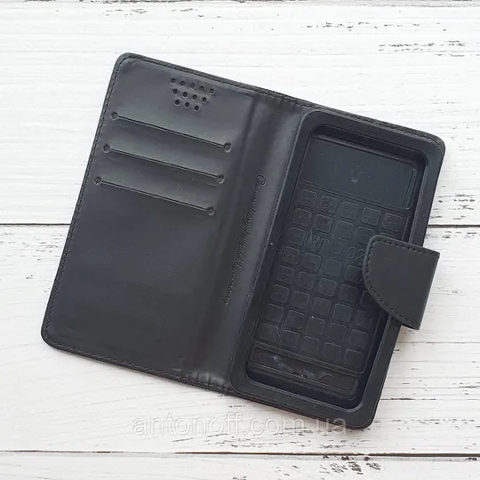 Купити Книжка універсальна Mercury Goospery Slider / слайдер 4.5"-4.8" (13.9×7.2см) для телефона Black