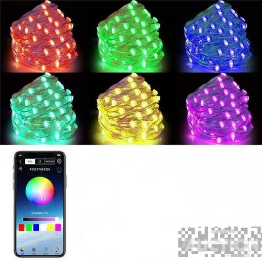Розумна світлодіодна Bluetooth гірлянда Encora Xmas Lights 100LED 5 м Інтернет-аукціон