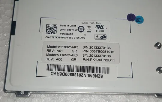 Клавіатура з ноутбука DELL Latitude E5420 NSK-DV2BC CN-0T9TKM З аукціону