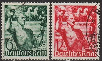 фото, 1938 - Рейх - 5 лет правления Mi.660-61 _5.0 €