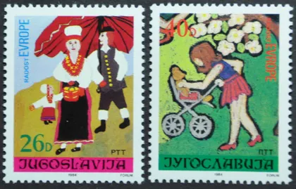 фото, Югославия Европа Детский рисунок 1984