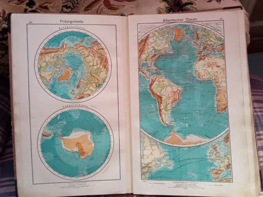 Школьный атлас Дирке Diercke Schul-Atlas 1911 г. Інтернет-аукціон