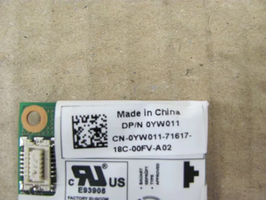 372-17 PCMCIA модем 0YW011 для DELL LATITUDE E5520 оригінал З аукціону