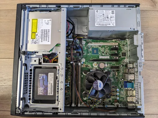 Системный блок slim HP 800 SFF s.1151 Intel Pentium G4400/SSD 128gb./DDR4 8gb. З аукціону