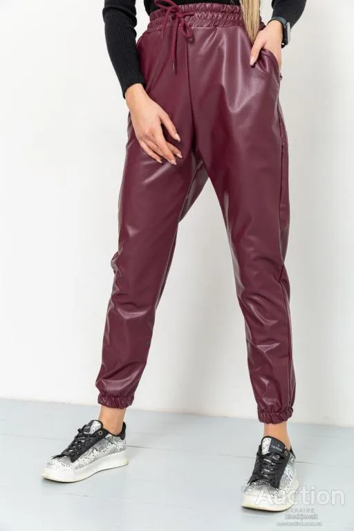 Лосины женские на флисе, цвет бордовый, 164R150 Ціна