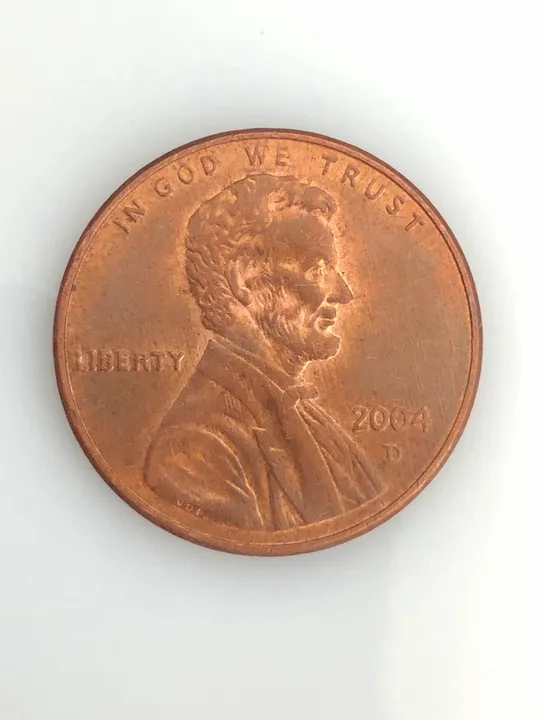 #709 США 1 цент 2004 Лінкольн Цент (Мітка монетного двору: D - Денвер) Ціна