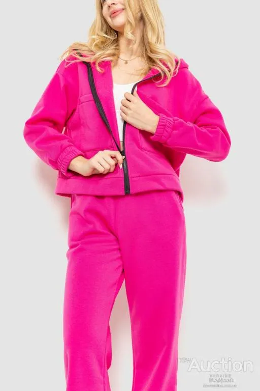 Купити Спорт костюм женский на флисе, цвет розовый, 102R402