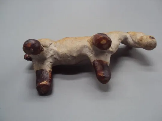 Фигура керамика статуэтка миниатюра Европа конь лошадь мул осел высота 7,1 см, длина 11,5 см №15036 Недорого