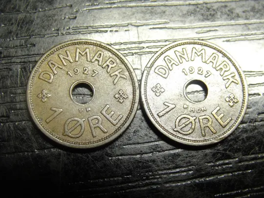 1 оре 1927 Данія (два різновиди) Ціна
