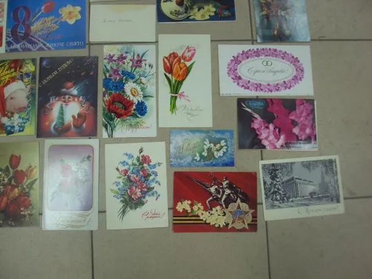 открытка подписная 1 мая, 8 марта, октябрь 1917, с днем рождения лот 25 шт №5416 Інтернет-аукціон