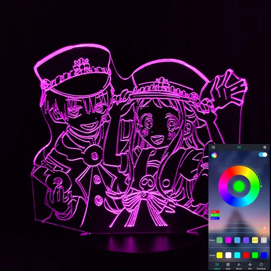 Акриловий світильник-нічник керування з телефона Ханако Кун 2 tty-n001499 Ціна