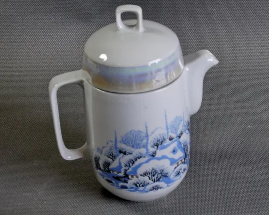 Купити Чайник кавник Зима старий радянський порцеляна Баранівка Вживане