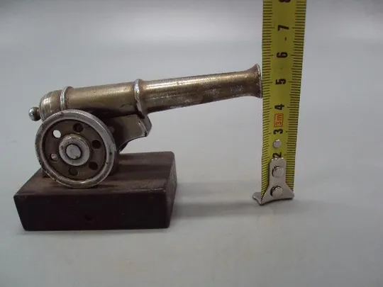 Фигура металл статуэтка пушка на подставке высота 5,7 см, длина 10 см №14007 Недорого
