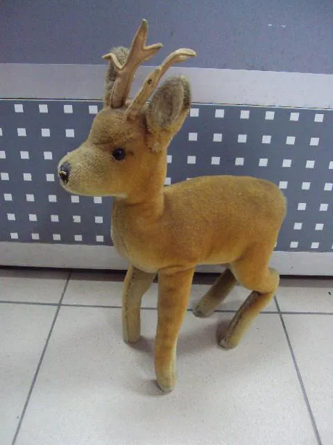 Детская игрушка флок олень олененок высота 36-36,5 см №11001 Ціна