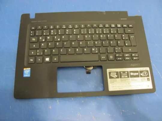 №204-15 Кришка панель палмрест з клавою JTE46002B0A000 для V3-371 MS2392 оригінал Ціна