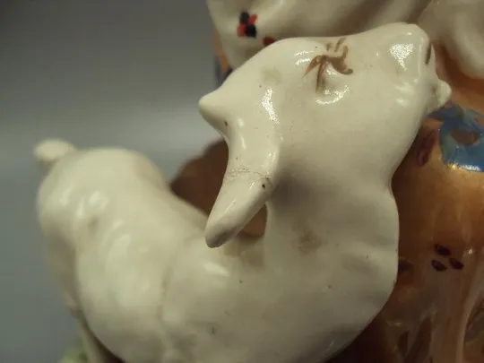 Фигура фарфор СКК Славянск Аленушка и братец Иванушка большая аленушка с козленком сказка 33 см №231 Де купити