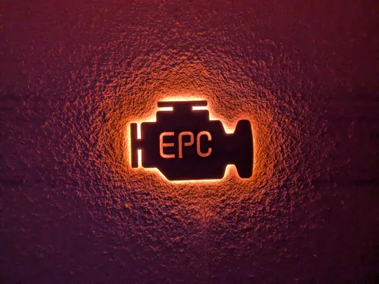 Панно декоративне картина на стіну Check Engine EPC LED 16 кольорів пульт 300х195 acr-p000186 Ціна