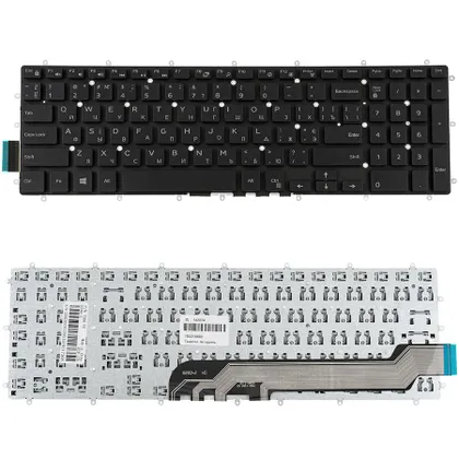 фото, Клавіатура для ноутбука DELL (Inspiron: 7566, 7567) ukr, black, без фрейма
