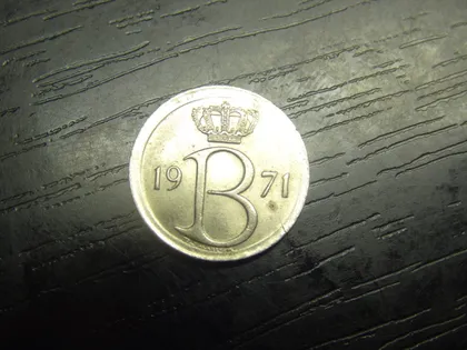 фото, 25 сантимів Бельгія 1971 Belgique