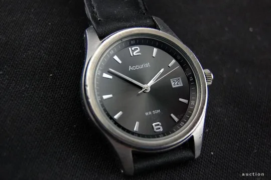 ACCURIST стильные часы 50м. дата. серый циферблат мех.Citizen Ціна