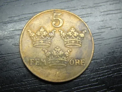фото, 5 оре 1931 Швеція