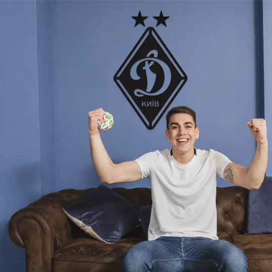 Панно декоративна картина на стіну ФК Динамо Київ LED підсвітка 600х373 acr-p000092 Ціна