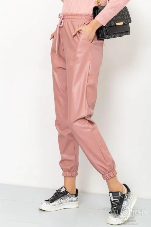 Купити Лосины женские на флисе, цвет пудровый, 164R150