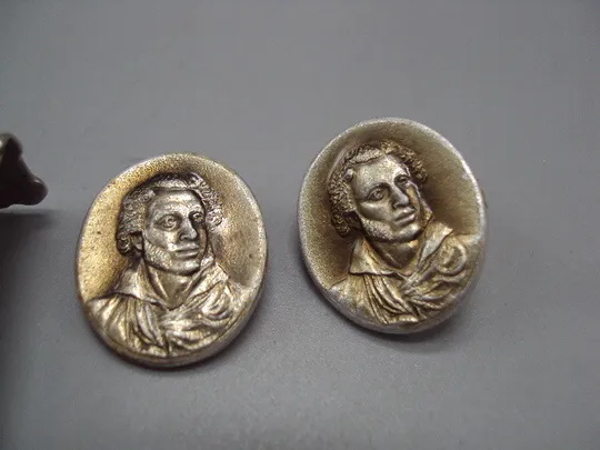 Знак личности русский поэт классик писатель А.С. Пушкин лот 2 шт №17190 З аукціону