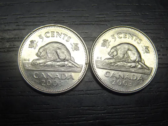 Купити 5 центів 2003 Канада (два різновиди)